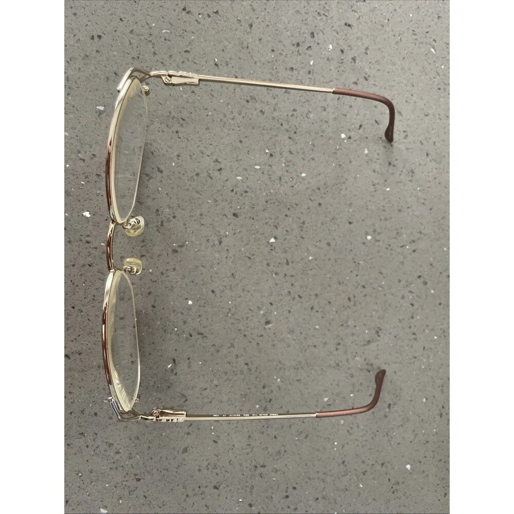 Marchon Tres Jolie Eyeglasses Frames ONLY 110 662 Gold Full Rim Oval 54-17-130